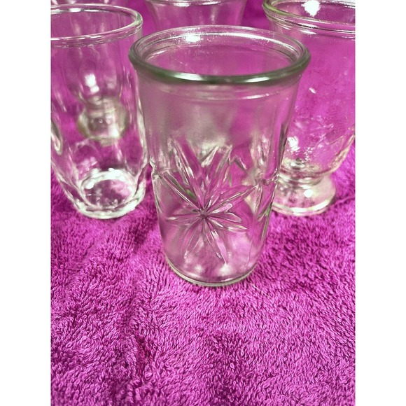 Vintage Brockway Glass Atomic Starburst Pattern Juice Glass Misc Glasses Lot 7 - Picture 2 of 11